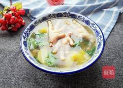 佛手瓜黄豆鸡脚汤的做法图解7