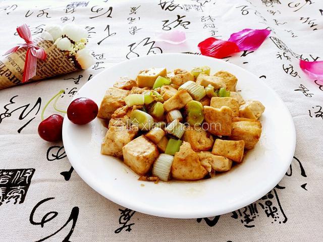 葱炒豆腐