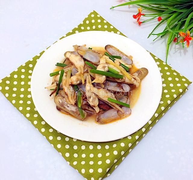 麻辣葱油蛏子