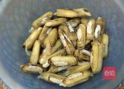 麻辣葱油蛏子的做法图解2
