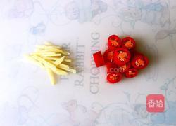 蒜台炒腊肉的做法图解4