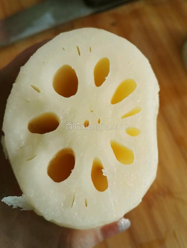 从一端切开