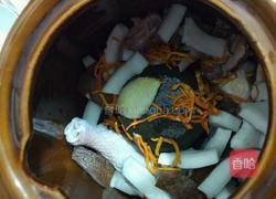 虫草花椰子老鸡汤的做法图解4
