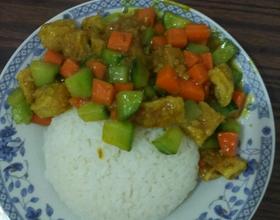 咖喱鸡排饭[图]