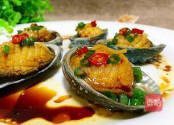 姜葱鲜蒸鲍鱼的做法图解10