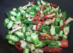 小炒秋葵的做法图解10
