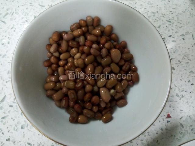 豆子是提前泡好的。