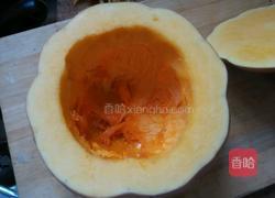 南瓜鸡肉盅的做法图解2
