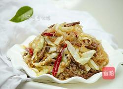 粉丝炒包菜的做法图解12