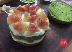 无花果抹茶裸蛋糕的做法图解5