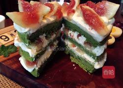 无花果抹茶裸蛋糕的做法图解6