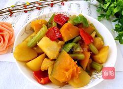土豆豆角炖南瓜的做法图解9