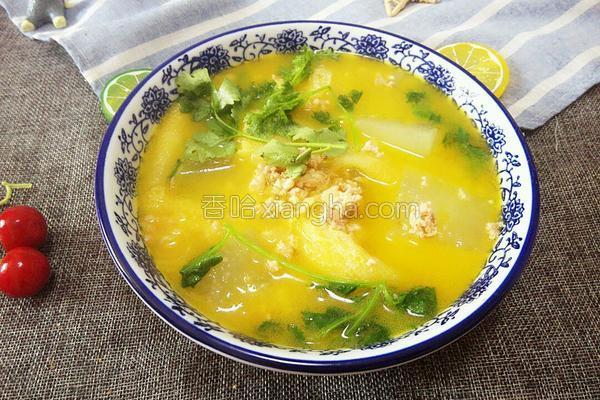 冬瓜竹荪鲜肉汤