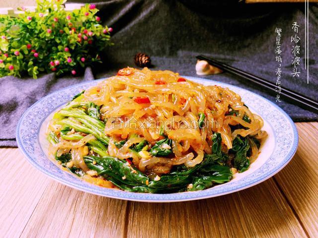 菠菜拌粉条