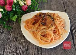 松茸培根炒意面的做法图解8