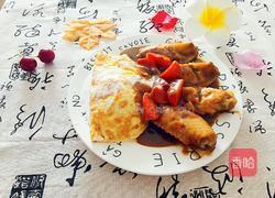 奶香鸡翅咖喱蛋包饭的做法图解12