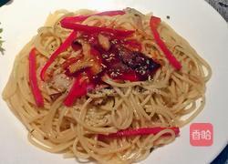 松茸培根炒意面的做法图解7