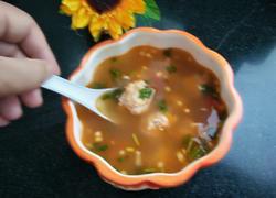 肉丸蔬菜汤