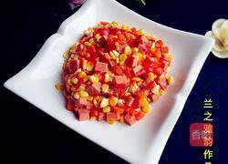 火腿肠炒玉米胡萝卜的做法图解10