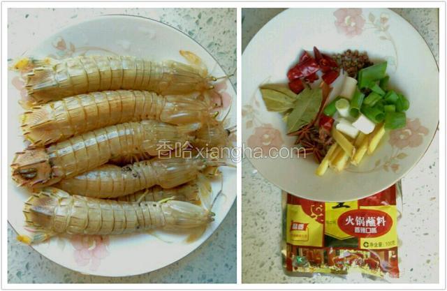 准备好食材。