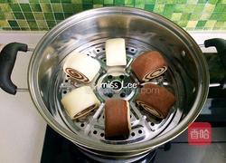 刀切奶香双色馒头的做法图解12