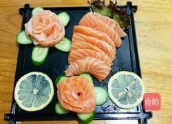 三文鱼刺身的做法图解8