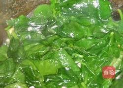 蒜香桃仁木耳菜的做法图解5