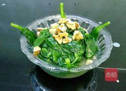 蒜香桃仁木耳菜的做法图解7