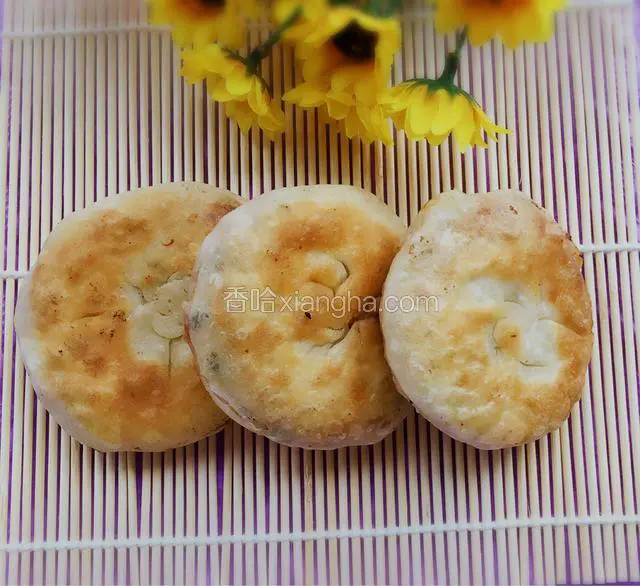 香煎葱肉饼