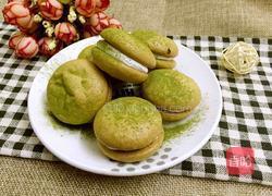 绿茶马卡龙的做法图解8