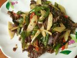 香辣高笋炒腊牛肉