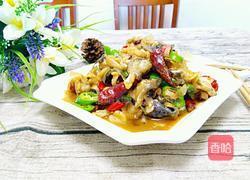 爆炒香辣牛蛙的做法图解8