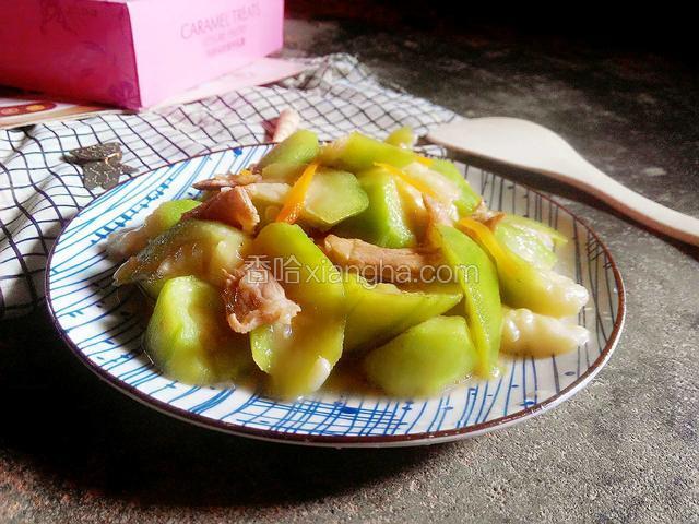 丝瓜炒瘦肉