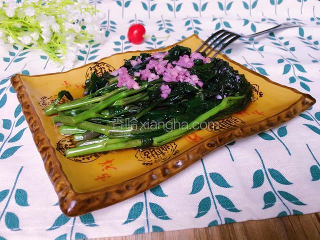 成品图来一张蒜蓉都变成了紫色好美腻