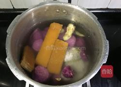 紫薯糯米糖水的做法图解2