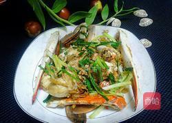 葱姜帝王蟹的做法图解6