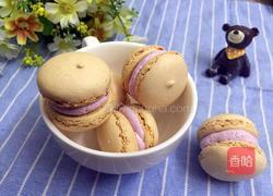 蓝莓马卡龙的做法图解10