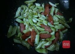 火腿肠炒扁豆的做法图解9