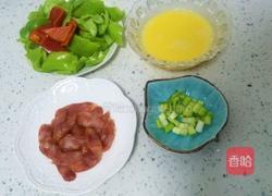 腊肠尖椒炒鸡蛋的做法图解3