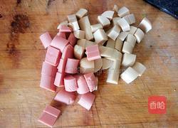 扁豆炒火腿的做法图解3