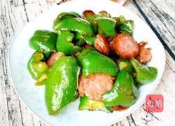 菜椒炒火腿的做法图解8