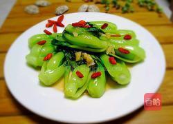 炒小油菜的做法图解4