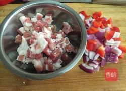 红椒炒肉的做法图解2