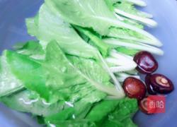 浇汁毛白菜的做法图解1