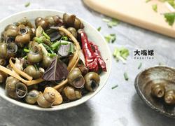 紫苏炒石螺丨大嘴螺