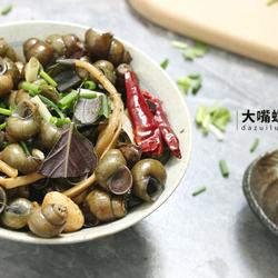 紫苏炒石螺丨大嘴螺的做法[图]
