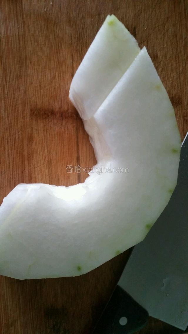 冬瓜去皮去籽洗净
