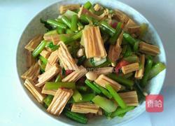 芹菜炒腐竹的做法图解7