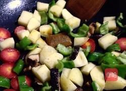 素咖喱炒刀削面的做法图解6