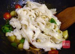 素咖喱炒刀削面的做法图解8